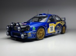 2002 Subaru Impreza WRC T. Makinen, Lindstrom #10 Rally Monte Carlo / Nightrace Azul - Autoart Escal