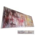 NILCEA BENVENUTTI  OST - Abstrato, artista plástica de Piracicaba- São Paulo, leve desgaste na lateral (Não é na obra), 200 x 81 cm.