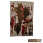 NILCEA BENVENUTTI  OST - Abstrato, artista plástica de Piracicaba- São Paulo, 120 x 80 cm.