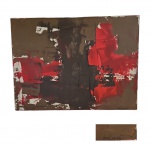 NILCEA BENVENUTTI  OST - Abstrato, artista plástica de Piracicaba- São Paulo, 80 x 60 cm.