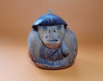 Artesanato Hawaiano - Souvenir do HAWAII - 'COCONUT MONKEY', 'Coin Bank', cofre em forma de macaco - Diâmetro: 15 cm