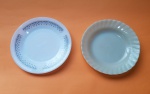 Conjunto de 2 pratos de coleção: Termo Rey: 23 cm - Colorex: 22 cm