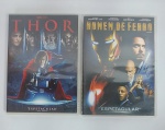 LOTE com 2 DVD'S  - Conservado e Original  - HOMEM DE FERRO - THOR - Medida: 19 cm x 14 cm x 3 cm. Conforme fotos.