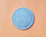 Brasil - Moeda de 200 Réis de 1884 - Império - 20