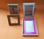 Lote de 4 porta retrato diversos - Maior: 20 X 15 cm