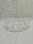 Lindo bowl, centro de mesa em grosso cristal lapidado. Medindo 18cm x8 cm de altura.