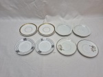 Lote de 8 pires de café em porcelana, sendo 4 modelos. Medindo o maior 10,5cm de diâmetro.