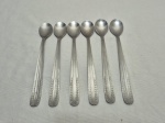 Jogo de 6 colheres longas bailarinas em aço inox Tramontina. Medindo 18cm de comprimento.