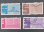 Filatelia !! 4 selos diferentes valores !! todos de Brasilia !! ano de 1960 !! acervo de colecionador !! dificil de aparecer !! diferentes cores !!