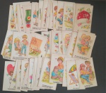 Album - 52 Figurinhas do album  beijinho Beijinho   !! todas diferentes !! nenhuma repetida!! acervo de colecionador !! dificil de aparecer !!