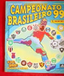 Album de figurinhas Campeonato Brasileiro do ano de 1999 !!! 98% completo !! perfeito estado !! acervo de colecionador !! valor de mercado completo cerca de 750,00 Reais !! valor inicial muito abaixo de mercado !!'dificil de aparecer !!