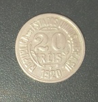 Moeda- brasil - valor de 20 reis ano de 1920 !! sem ponto !! soberba !! alto valor de mercado cerca de 150,00 reais , acervo de colecionador !!