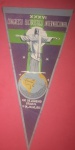 Colecionismo - Flamula do congresso eucaristico Internacional do Rio de Janeiro ano de 1955  !!! 