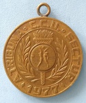 Medalha - Jogos Universitário da Baixada santista !! ano de 1977 !! tamanho de 60mm