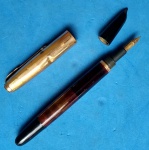 Caneta - Marca Imperator  !! Bico de penna !! Corpo transparente  !! Raridade   !! Acervo de colecionador  !!