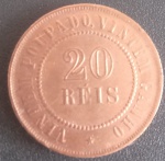 Moeda - Brasil !! valor de 20 reis !! ano de 1910 !! material bronze !! tempo da republica !! valor de mercado cerca de 60,00 Reais !! MBC ++ !! muito bonita !! valor inicial muito abaixo de mercado