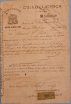 Colecionism0 - documento de licença de Obra da Cidade do Rio de janeiro do ano de 1899 !! modelo com selo de autenticidade !!... otimo para estudo juridico !!