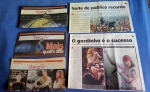 conjunto de reportagens do RockIn Rio , Extra, O Globo , dias 11, 14, 16, 18, 22 todas as Manchetes.  