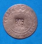 Moeda/ Brasil - XX Réis Cobre !!! ano 1730 !! - B (casa da moeda Bahia ) catalogo marca 400,00 R$