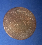 Moeda / Brasil - cobre !!! Valor de XX Réis ano de 1821  -R ( casa da moeda Rio de janeiro), 