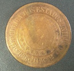 Moeda - Brasil !! valor de 40 reis !! data de 1895 !! dificil de aparacer !! alto valor de mercado !! cerca de 100, 00 Reais !! material bronze !!valor inicial muito baixo !!