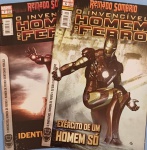 2 revistas - quadrinhos HQ  !! O Invencivel Homem de ferro !! edições de numero 5 e 7 !! Panini - Comics !! edição de ano 2010 !! acervo de colecionador !!