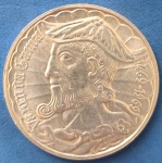 Moeda / Prata !! Portugal , !!! Comemorativa Vasco da Gama !!! 1469/1969  !!! Soberbíssima  !! Valor de mercado =125 R$ !!! !