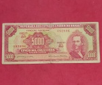Cedula/ Brasil - Tiradentes Vermelho Serie 484A  !! Estimativa de mercado= 30,00 Reais 