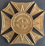 Medalha - Comemorativa dos Bombeiros de Goias  !! ordem do Merito de Dom Pedro II !! formato de estrela de 8 pontas !! material aço com bronze !! acervo de colecionador !!