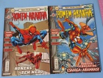 2 Revistas  Quadrinhos - Homem Aranha - Herois Premium !! participação especial do DEMOLIDOR !! Marvel comics , 160 pag encadernação tipo almanaque !! e a Nova geração de  Esmaga Aranhas !! acervo de colecionador !!