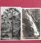 Cartofilia- 2 pecas !!  Localidade de Varzea em teresopolis ;Rio de janeiro !! e cachoeira Veu de Noiva em Itatiaya !! decada de 1950 !!
