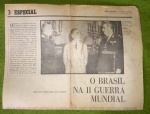 militarismo - 4 Paginas do Jornal do Brasil reportagem da segunda Guerra Mundial !!!!! O soldado Brasileiro na Guerra !!!