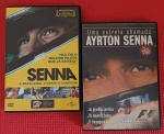 Colecionismo- 2 Fitas de CD !! AYRTON Senna !! O Brasileiro !! , Heroi !! O Campeão !! as grandes corridas !! os maiores duelos !! O tricampeão !! acervo de colecionador !!