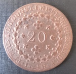 Moeda do Brasil !! valor de 20 reis !! tempo do Imperio ano de  1824 R , casa da moeda do Rio de janeiro !! material em cobre !! linda peça muito bem conservada !! dificil de aparecer desta forma .