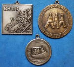 3 Medalhas !! Comemorativa do DNER /1981  da ponte Itacaiunas M.T. !!+ Guararapes do Recife  !! e Pernambuco BR 101 do DNER em 1980 !! !! acervo de colecionador !!
