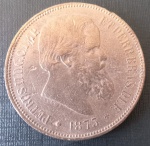 Moeda - Brasil - Valor  40 Reis data 1873 !! material em bronze  !! estado de MBC ++  !! valor de mercado cerca de 50 reais !!