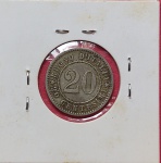 Moeda; Italia  !! Valor de 20 Centesimo raridade ano de 1894 !! Alto valor internacional   !!  