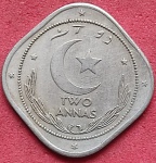 Moeda ; Paquistao !!!! serie 1 !! Raridade 1948 !! inicio do Pais independente da India (Inglaterra)  !!