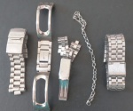 Relogio - 5 peças Pulseiras de reçlogio marca Citizen !! , Orient !!  , Swatch !! material para completar outro relegio .. ou conserto de emenda .