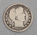 1895 O Barber Quarters1895 O Barber QuartersEarly Silver QuartersMintage: 2,816,000 Minted at: New OrleansDesigner - Engraver: Charles E Barber Metal Composition: 90% Silver - 10% CopperDiameter: 24.3 mm Mass / Weight: 6.25 gramsWhat This Coin Looks Like (Obverse, Reverse, Mint Mark Location, Special Features, etc.):Early Silver Quarters- https://www.coinstudy.com/1895-quarter-value.html