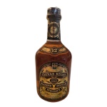 BEBIDA: Garrafa de whisky escocês  Chivas Regal 12 anos, 750 ML