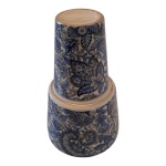 Verre D`eau em porcelana ARS Bohemia nas cores Blue and White, Alt. 20 Diam.9 cm.