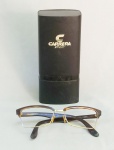 ACESSÓRIO FEMININO, uma (1) armação de óculos, marca CARRERA, acondicionada na capa original, sinais de uso, vide foto.