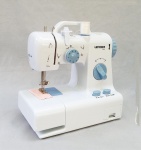 DIVERSOS, uma (1) máquina de costura portátil da marca LENOXX, acompanham acessórios e fôlder explicativo, acondicionada na caixa original, usada, não testada e sem garantia, vide foto.