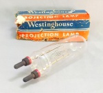 DIVERSOS, uma (1) antiga lâmpada de projetor, marca WESTINGHOUSE, acondicionado na caixa original (caixa no estado), não testada, vide foto.