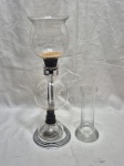 Antiga cafeteira globinho em vidro com regulagem de altura, com acessórios incluso selado B. Americana Cafeteira Globinho. Medindo 33cm de altura total.