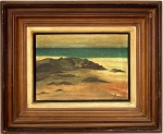 GRACIANO - Marinha - OST assinado CID, med. 33X46cm, com moldura em madeira med.63X76cm. 