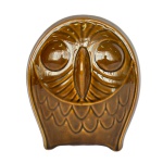 ALFE PORTUGAL - Cofre em cerâmica no formato de coruja, med. 14,5cm de altura  