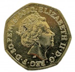 Moeda Inglesa 50p Comemorativa DIVERSITY BUILT BRITAIN 2020