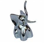 UMBRA - ZOOLA - Porta Anéis em metal cromado feitio Elefante, med. 7,5